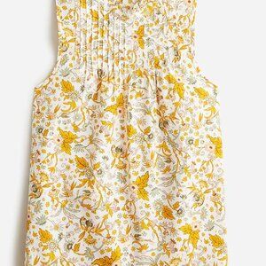 J.Crew Pintuck cotton poplin top in sunny blooms - Size M